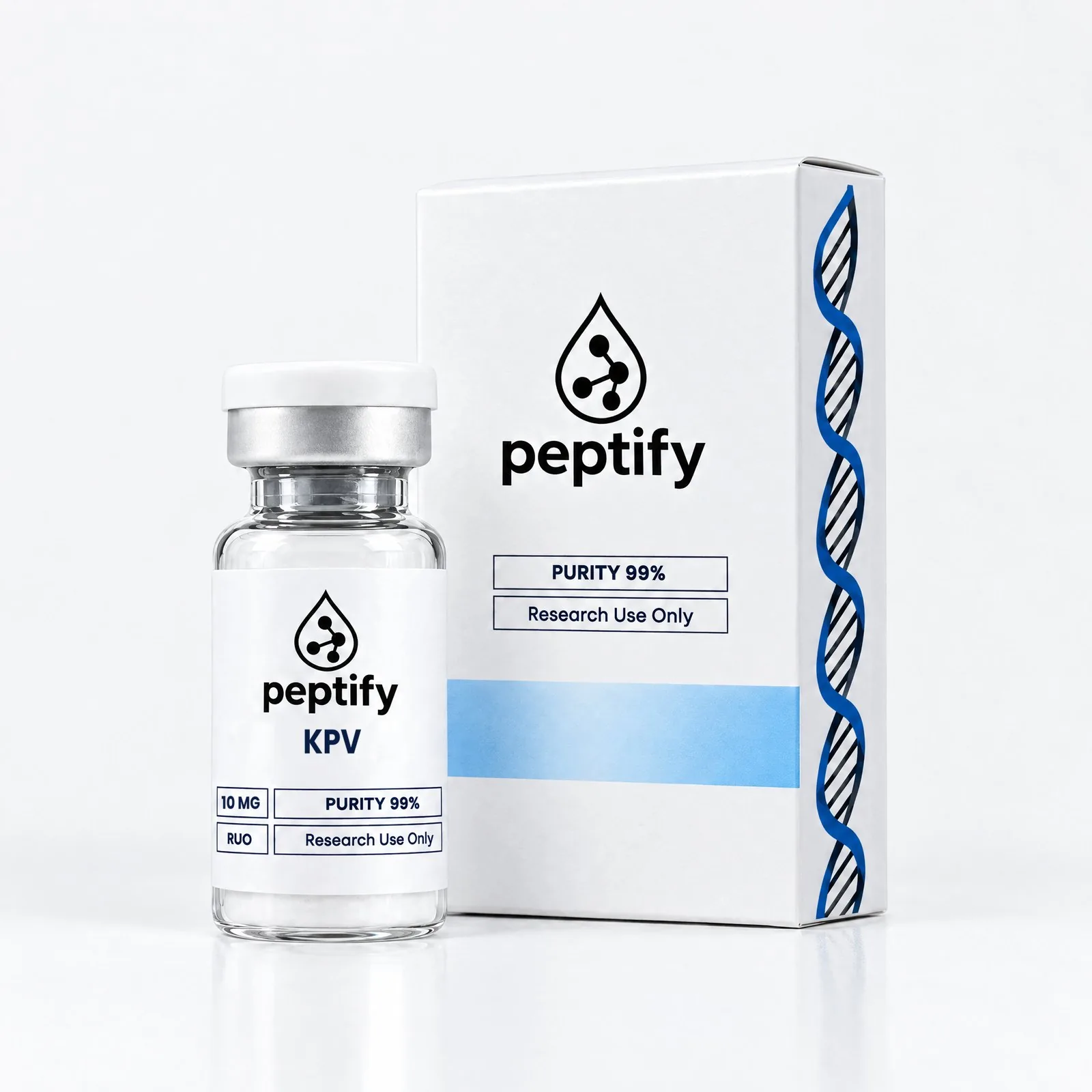 KPV 3 vialer — vial och förpackning från andra hållet, Pepixfi